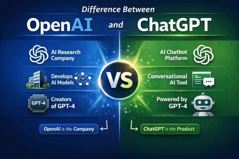 Difference Between OpenAI and ChatGPT Full Comparison Guide